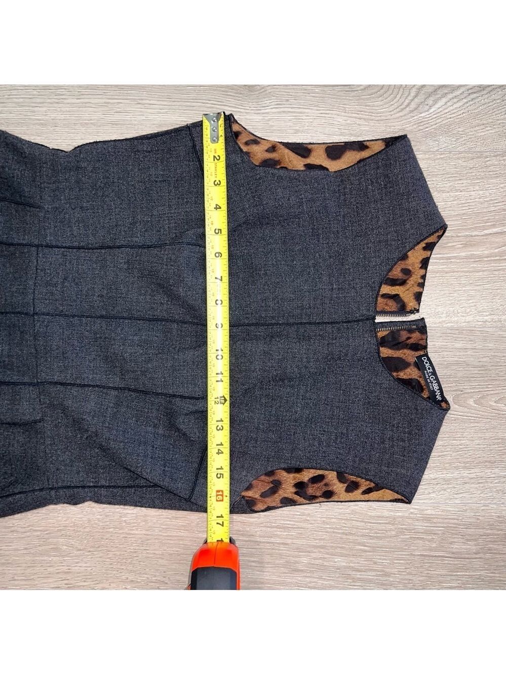 Dolce & Gabbana Charcoal Midi Dress - Picture 5 of 6